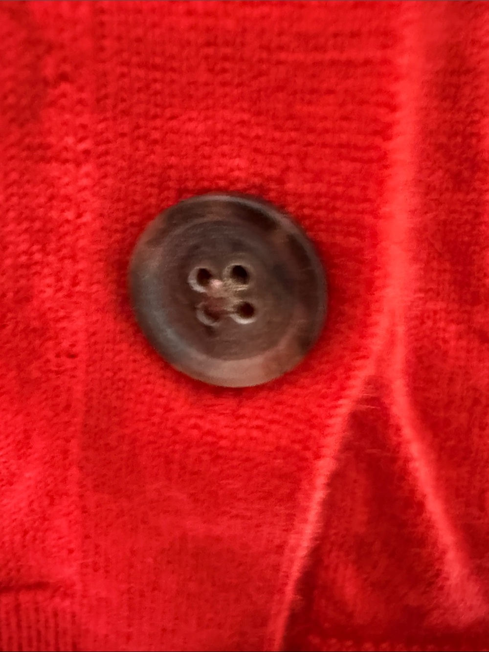Banana Republic Women's Burnt Orange V-Neck Button Cardigan - Picture 4 of 4
